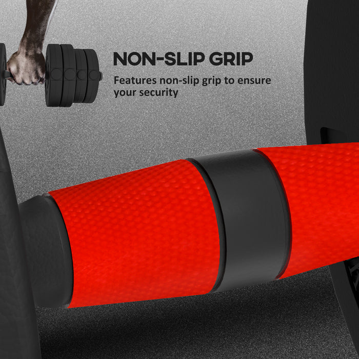 30kg 2-in-1 Adjustable Dumbbell Set - Convertible Hand Weight/Barbell for Strength Training - Ideal for Home Gym, Office Workouts, Full Body Fitness