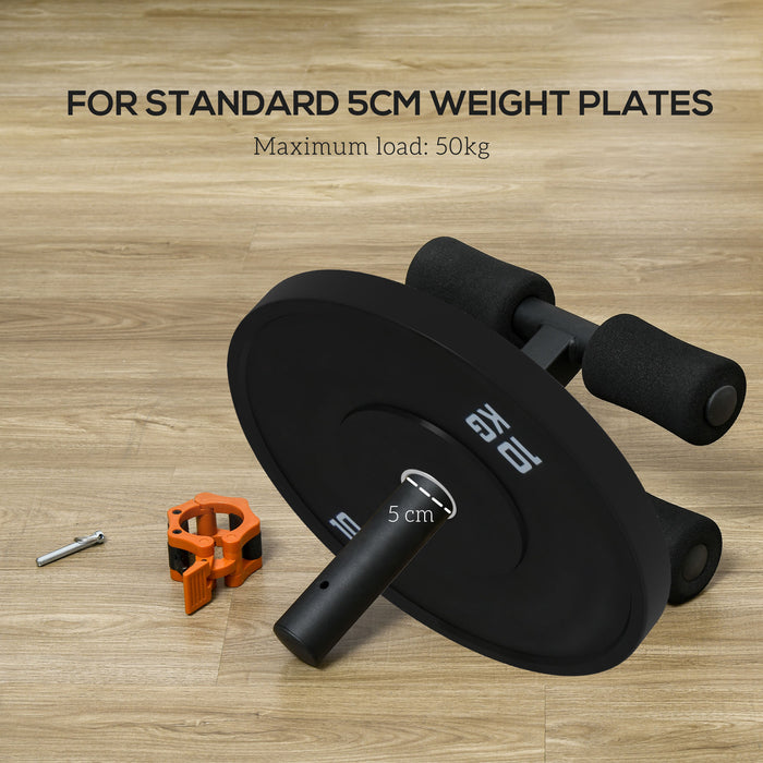 Tibialis Trainer Tib Bar - Calf, Shin and Ankle Strengthening Equipment Compatible with 5cm/2" Weight Plates - Ideal for Athletes and Rehabilitation