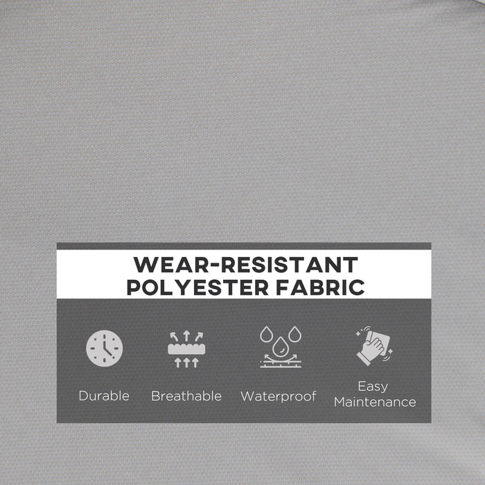 Outsunny 2 Seater Garden Bench Cushion -Light Grey