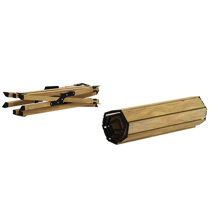 Lightweight Aluminum Camp Table - Roll-Up Top Portable Desk for Outdoor Use - Ideal for Picnic, BBQ, Beach & Party Gatherings