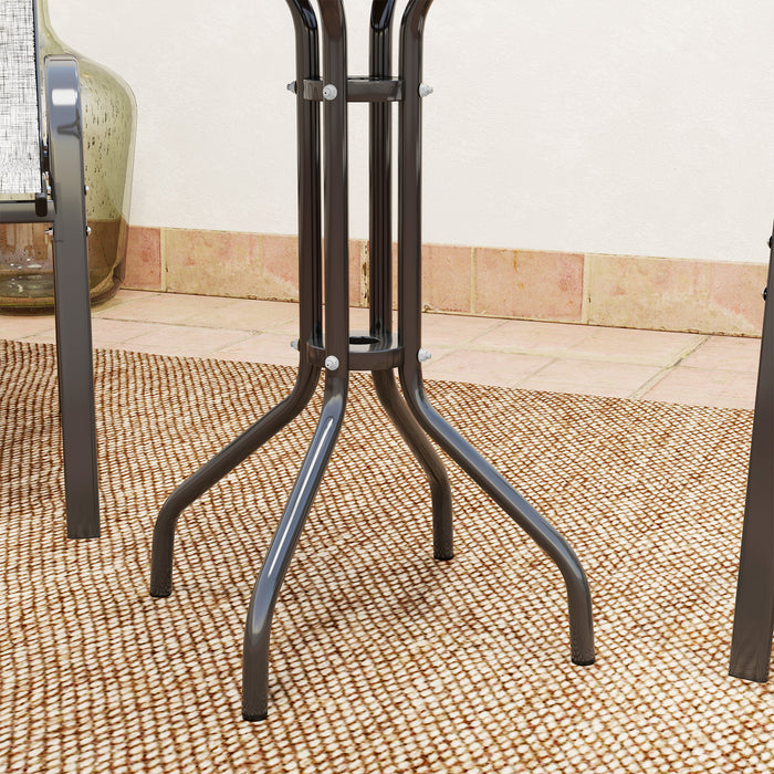 Outsunny Three-Piece Outdoor Garden Set - Light Grey