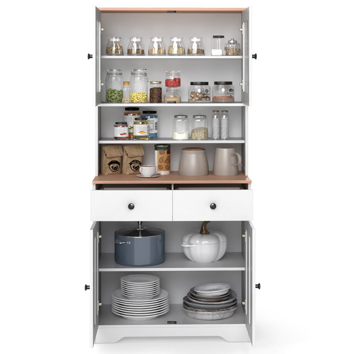 Contemporary Tall Kitchen Storage Buffet Sideboard for Dining Room