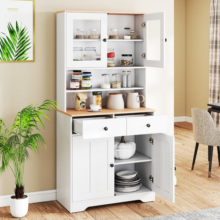 Contemporary Tall Kitchen Storage Buffet Sideboard for Dining Room