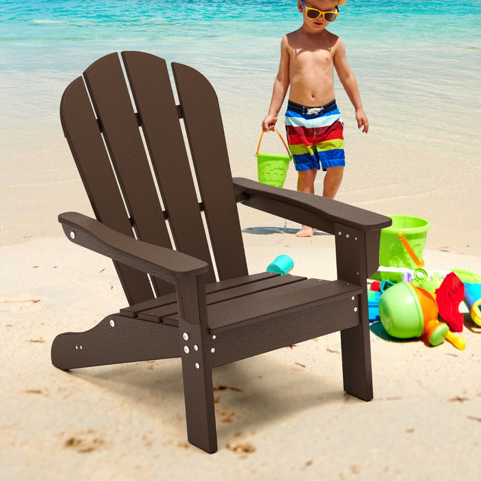 Kids Adirondack Chair All-Weather HDPE Toddler Lawn Chair-