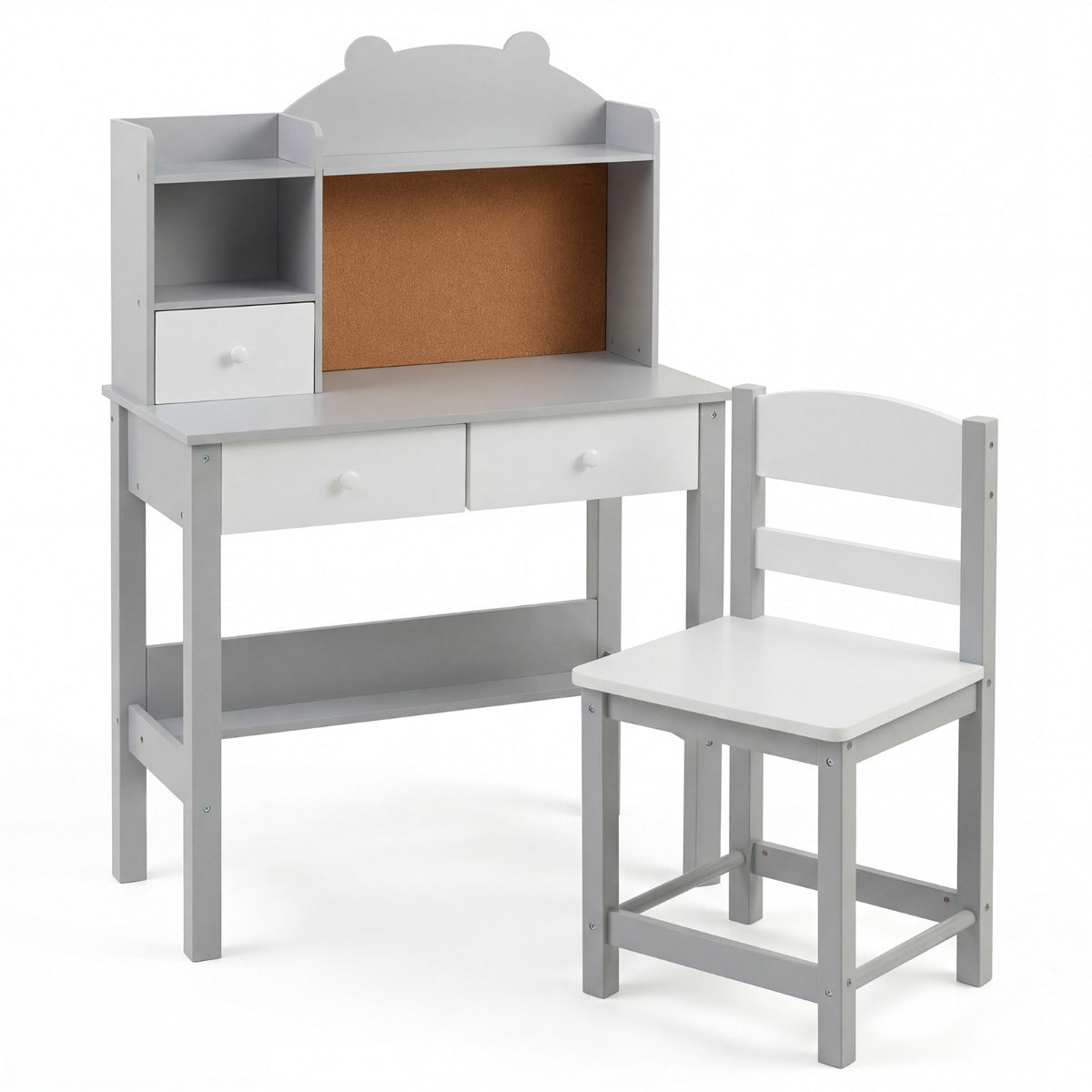 Wooden Kids Study Desk and Chair Set for Kids 3+-