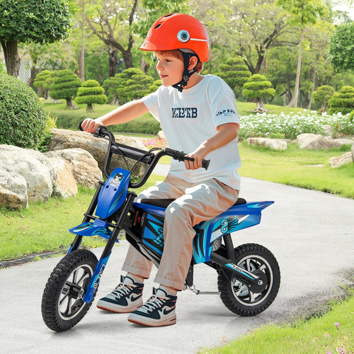 Kids Electric Motorcycle with  Double Battery and Pneumatic Tires-