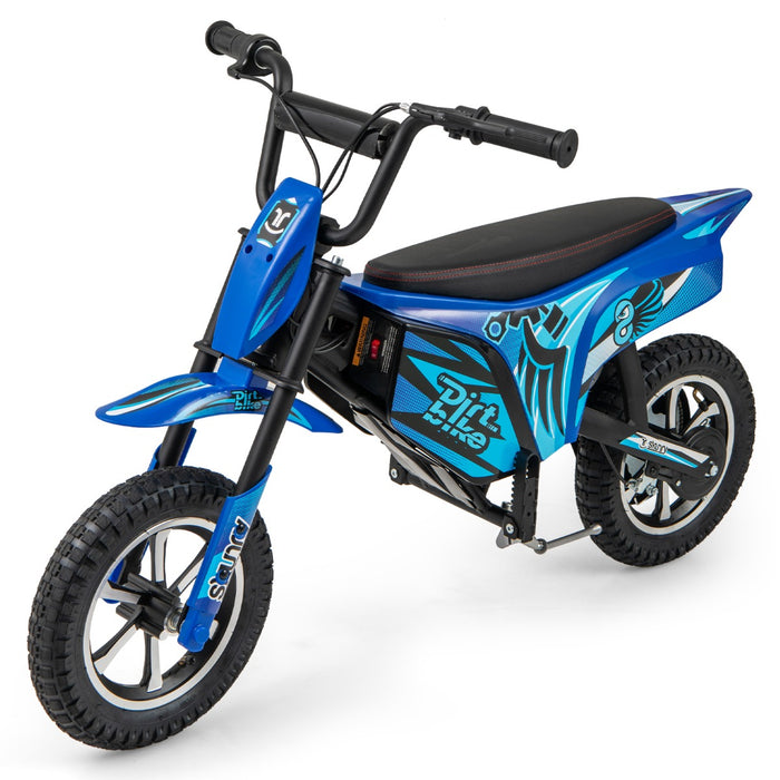 Kids Electric Motorcycle with  Double Battery and Pneumatic Tires-