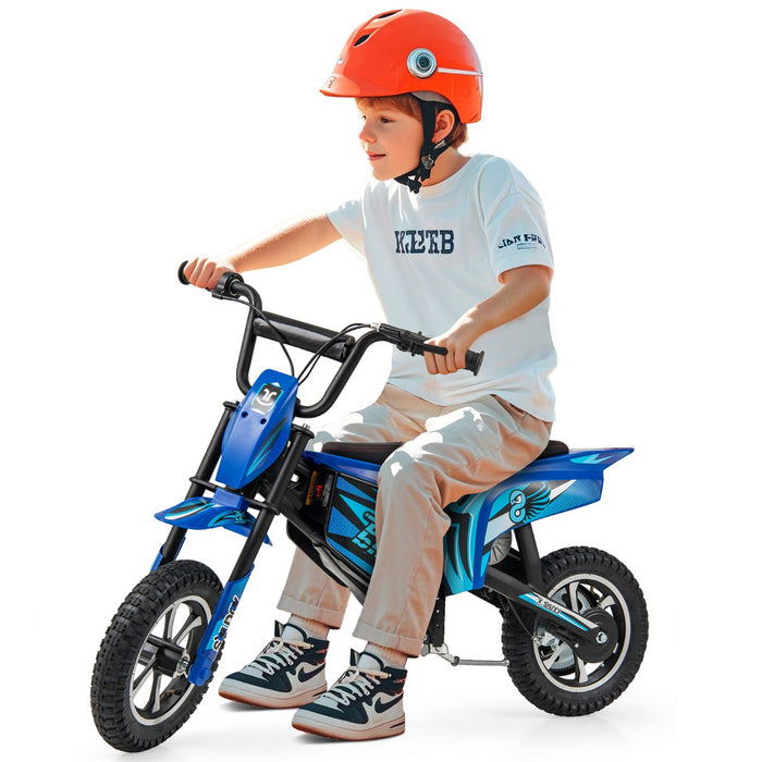 Kids Electric Motorcycle with  Double Battery and Pneumatic Tires-