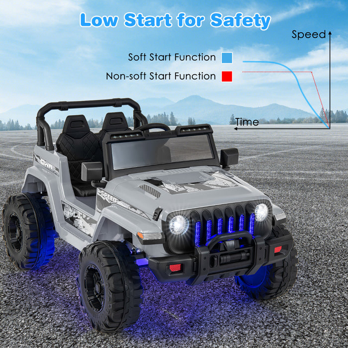 12V Kids Ride on Truck with 2.4G Parental Remote Control and Music-