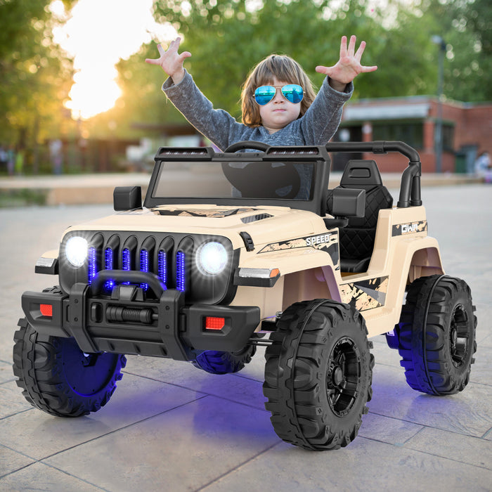 12V Kids Ride on Truck with 2.4G Parental Remote Control and Music-