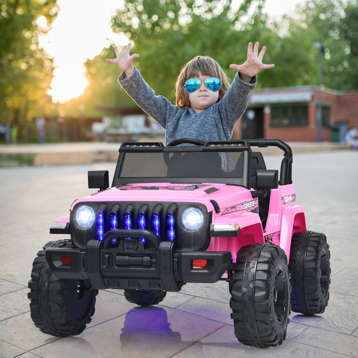 12V Kids Ride on Truck with 2.4G Parental Remote Control and Music-