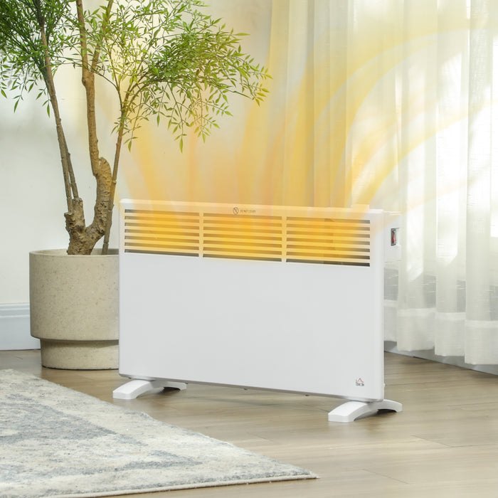 HOMCOM 1500W Convector Heater - White | Aosom UK
