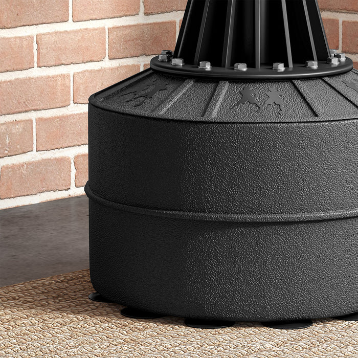 HOMCOM 155-205cm 3-IN-1 Freestanding Boxing Punching Bag Stand, Boxing Speed Trainer with Rotating Flexible Arm, Speed Ball, Fillable Base, Black