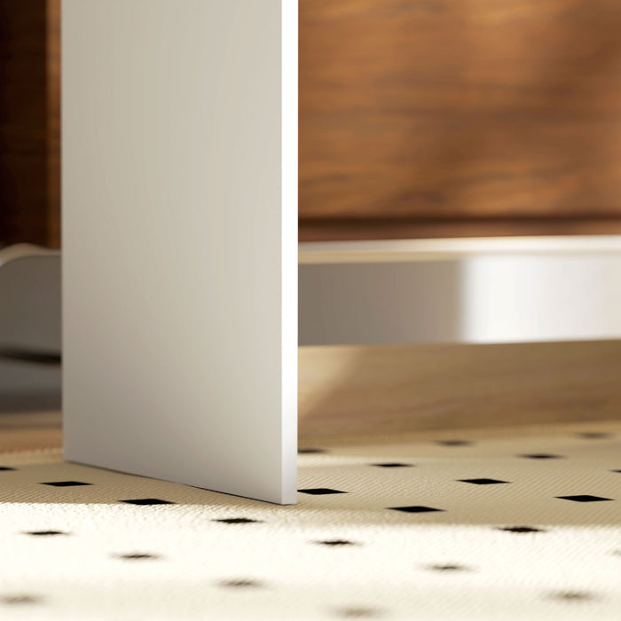 HOMCOM Compact Computer Desk with Keyboard Tray, Home Office Desk with Drawer for Bedroom Study, Oak