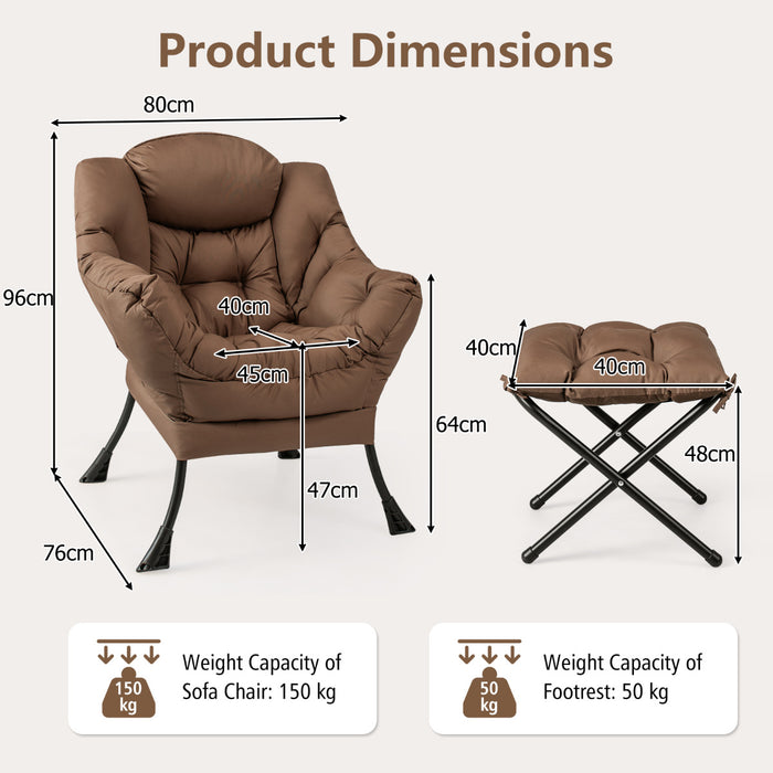 Lazy Chair with Ottoman-