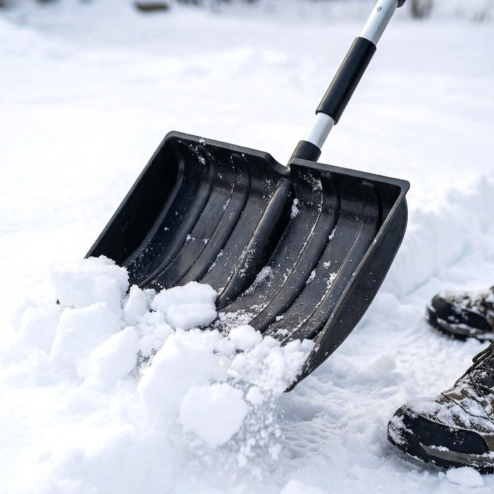 Lightweight and Portable Snow Removal Tool with D-grip Handle-
