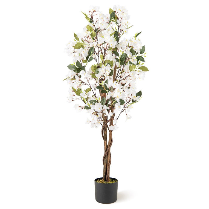 120 CM Tall Artificial Bougainvillea Tree with Blooming Flowers-