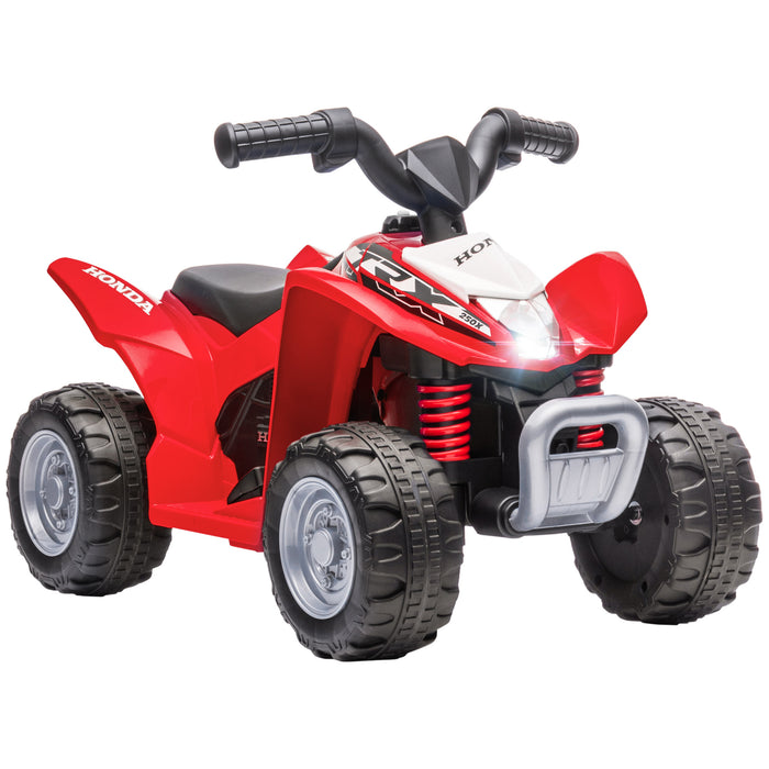 Honda Licensed Electric Quad Bike for Kids - 6V Battery-Powered ATV Ride-On Toy, Red - Perfect for Toddlers Aged 1.5-3 Years