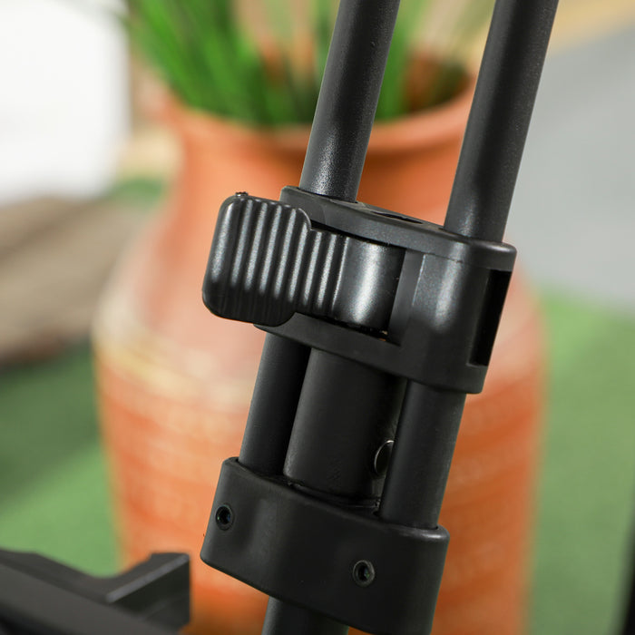 Beach Trailer Folding Cart with Canopy - 4-Wheel Storage Wagon, Pull/Push Handle for Outdoor Use - Ideal for Camping and Beach Trips, Grey