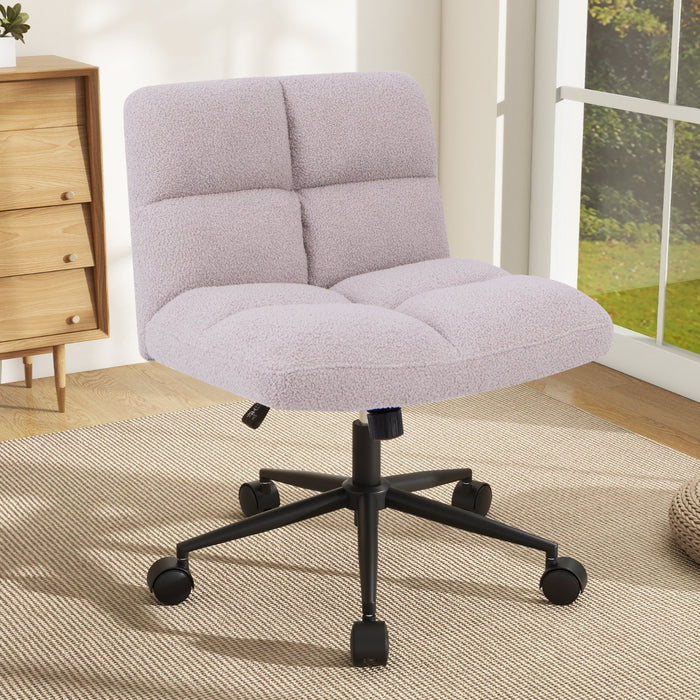 Modern Cross Legged Swivel Task Chair with Wheels-