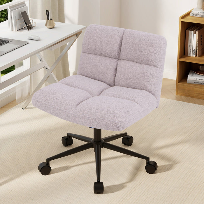 Modern Cross Legged Swivel Task Chair with Wheels-