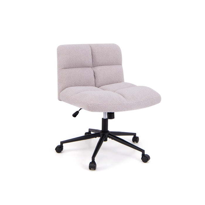 Modern Cross Legged Swivel Task Chair with Wheels-