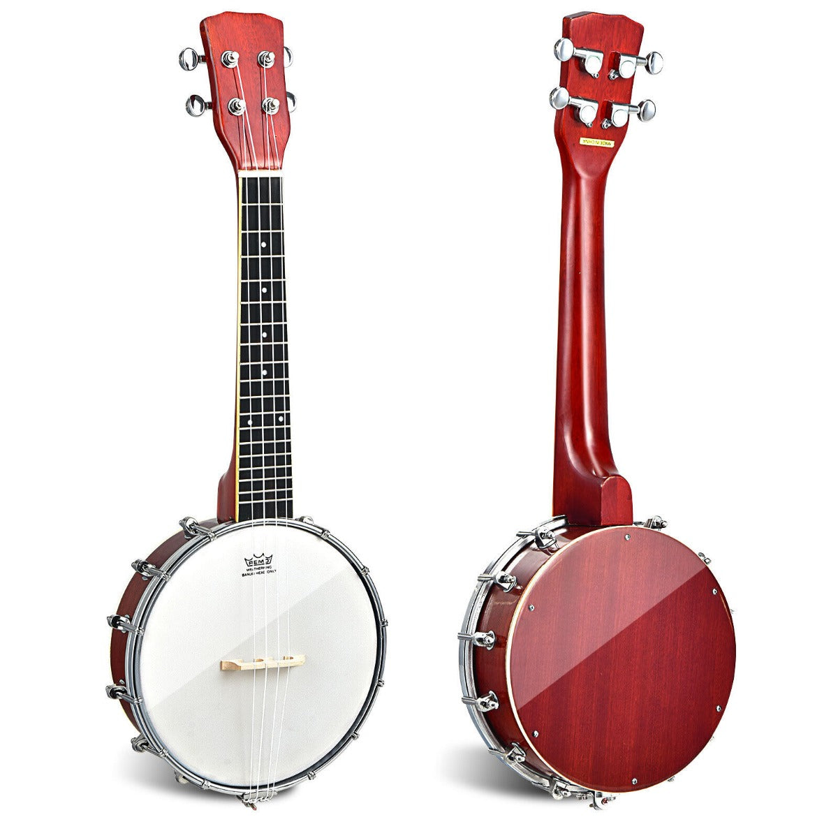 4 String Concert Banjo with Remo Head Cloth & Gig Bag — Shopsta UK