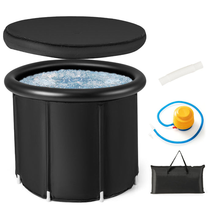 Multiple Layered Foldable Freestanding Bath Tub with Carry Bag-