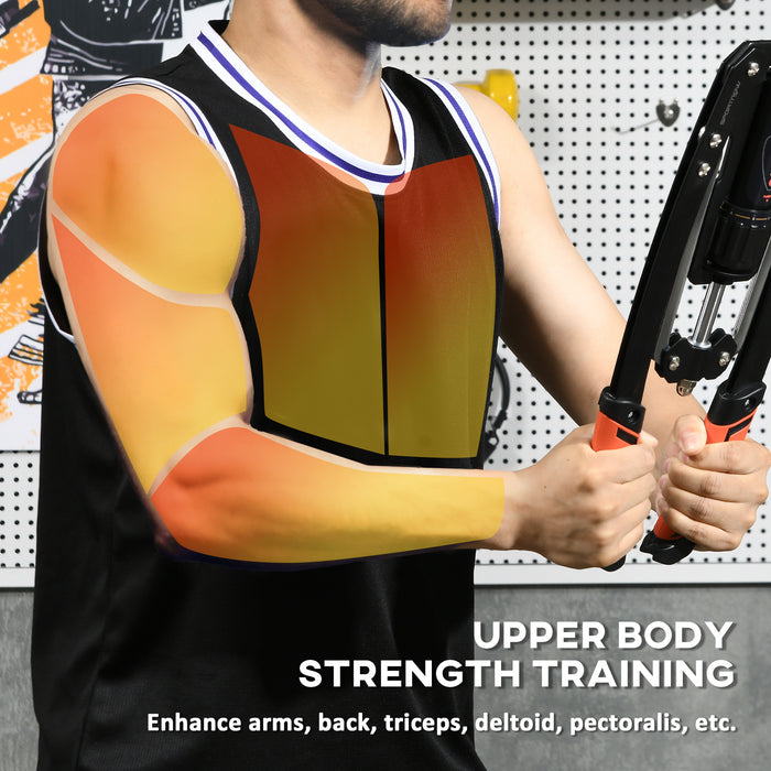 Adjustable Twister Arm Exerciser - 22-440lbs Hydraulic Power, Home Chest Expander, Strength Training Gear - Ideal for Arm, Chest, Bicep, Abdomen & Shoulder Workouts