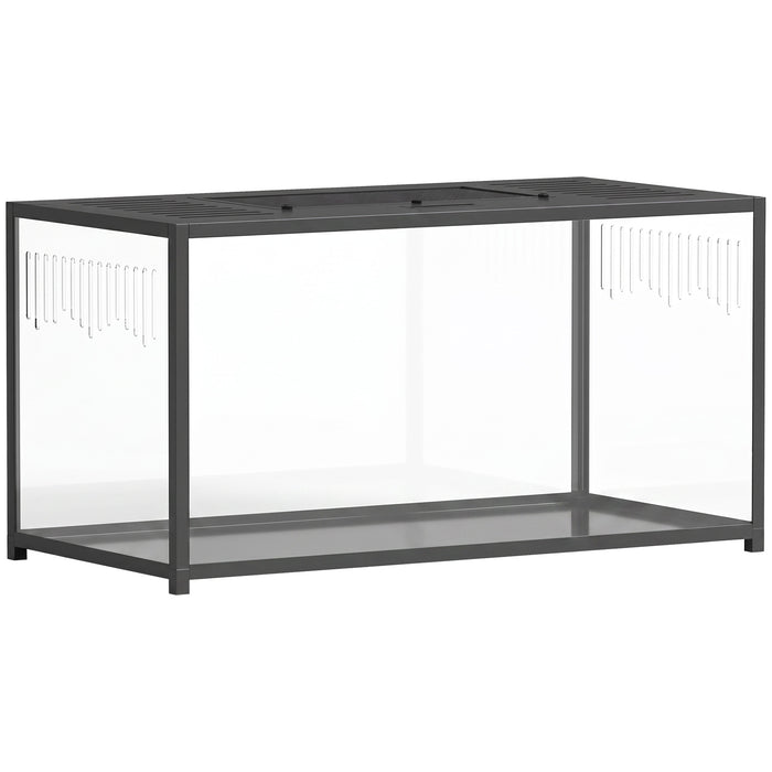 PawHut Large Hamster Cage, Chewproof Metal Rat Cage with Openable Top for Syrian Dwarf Hamster, Gerbil, 100 x 50 x 52.5 cm