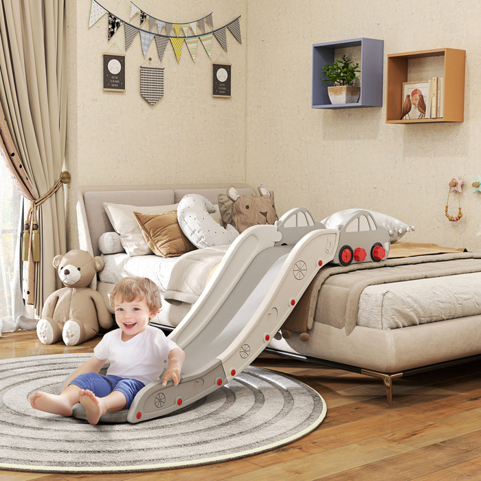 AIYAPLAY Kids Slide for Bed, Sofa, with Extended Length, Easy to assemble and Store, Grey