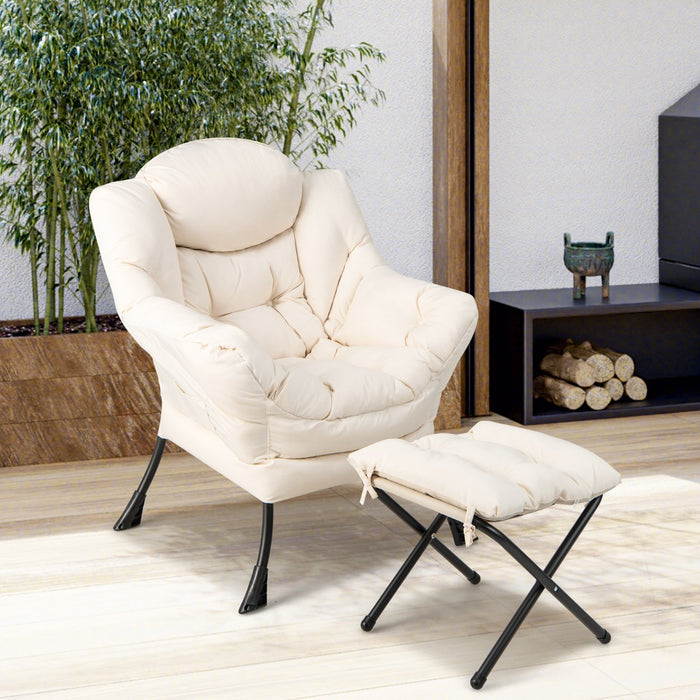 Lazy Chair with Ottoman-