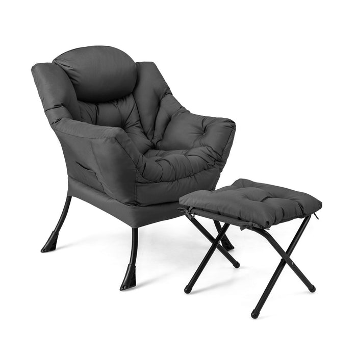 Lazy Chair with Ottoman-