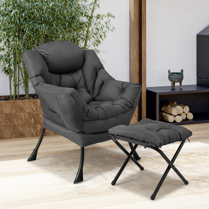 Lazy Chair with Ottoman-