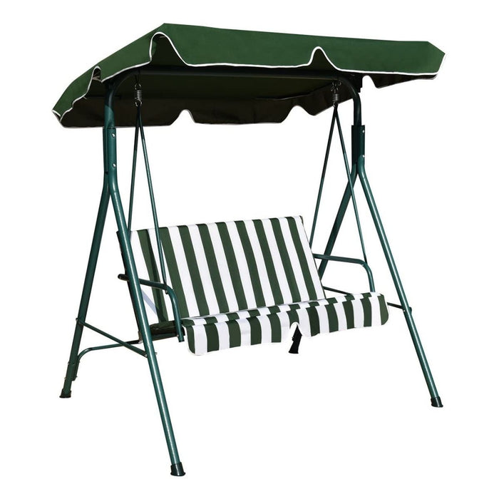2 Seaters Garden Swing Chair with Adjustable Canopy-