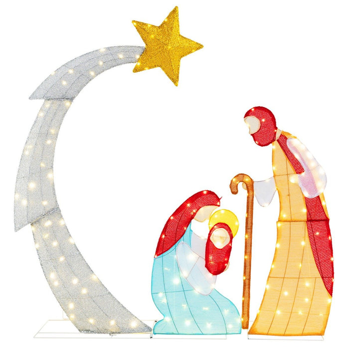 Outdoor Christmas Decoration with 140 LED Lights and  Zip Ties