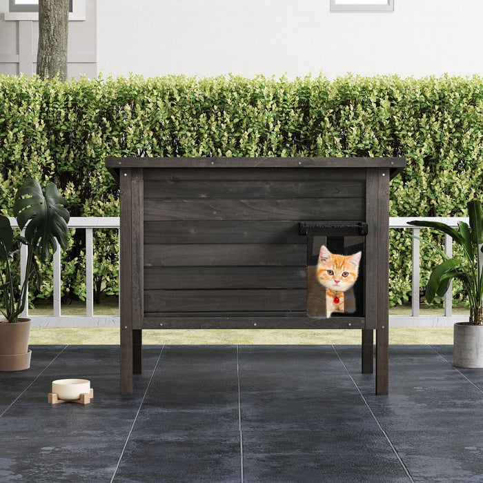 Outdoor Insulated Cat House with All-Round Insulated Styfoam-