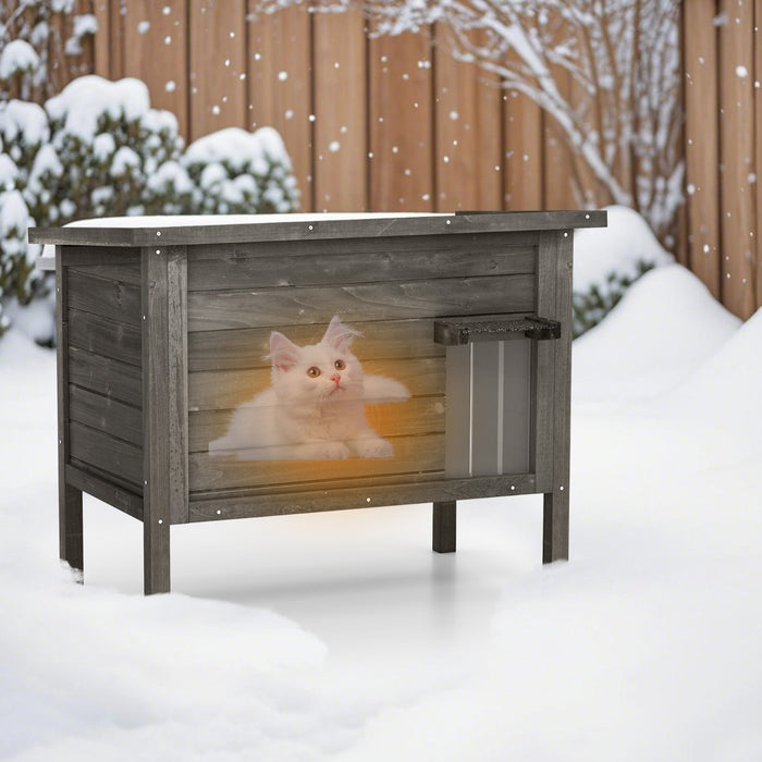 Outdoor Insulated Cat House with All-Round Insulated Styfoam-