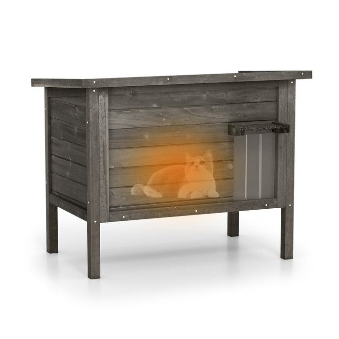 Outdoor Insulated Cat House with All-Round Insulated Styfoam-