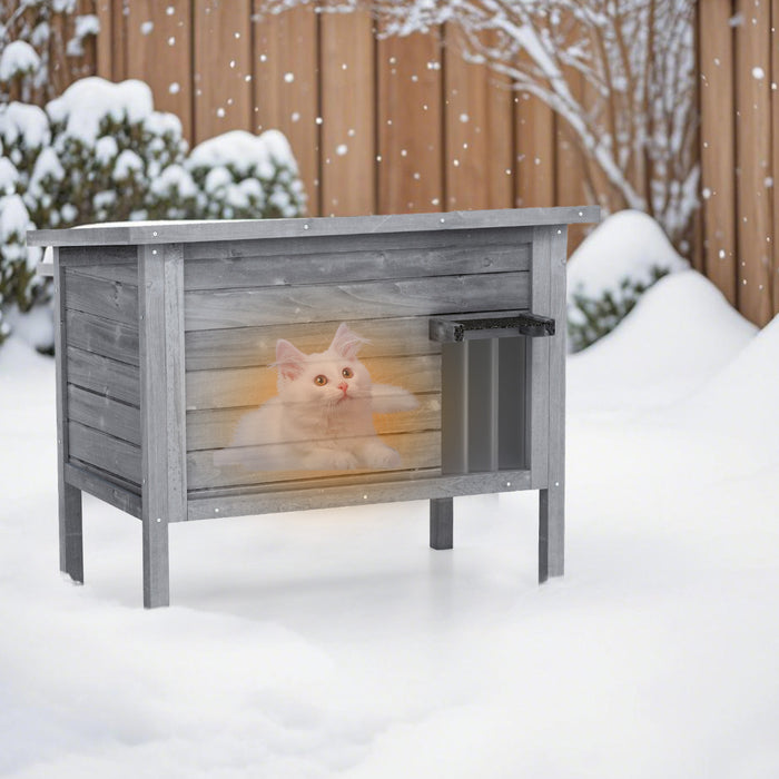 Outdoor Insulated Cat House with All-Round Insulated Styfoam-