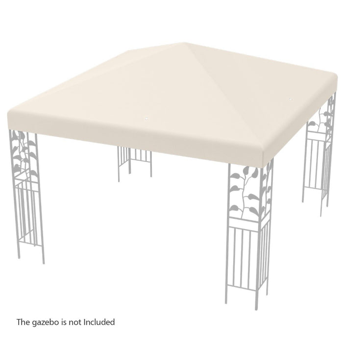 Outdoor Patio Pavilion Cover with Hook and Loop Fastener-Dark Green