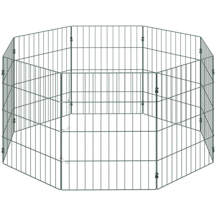 PawHut 8 Panel Pet Playpen for Small Dogs Indoor Outdoor 60 cm Height