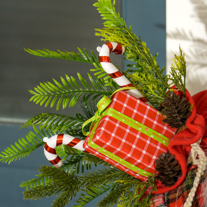 HOMCOM Life Size Animated Santa Claus, 133cm Tall Christmas Decoration with Sound Activated, Light Up Ornament, Laughing Effect and Festive Music for Party | Aosom UK