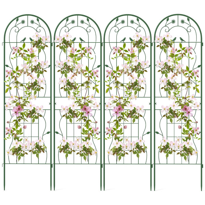 2/4 Pack Metal Garden Trellis for Climbing Plants-