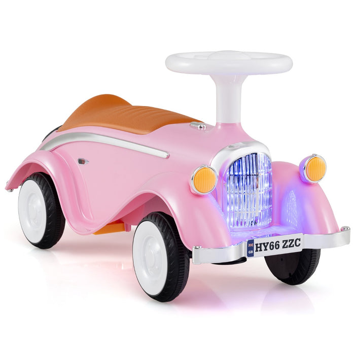 Toddler Ride on Toy with Steering Wheel for Children 19-36 Months Old-