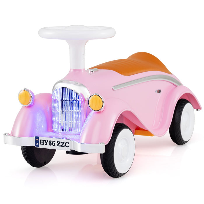 Toddler Ride on Toy with Steering Wheel for Children 19-36 Months Old-