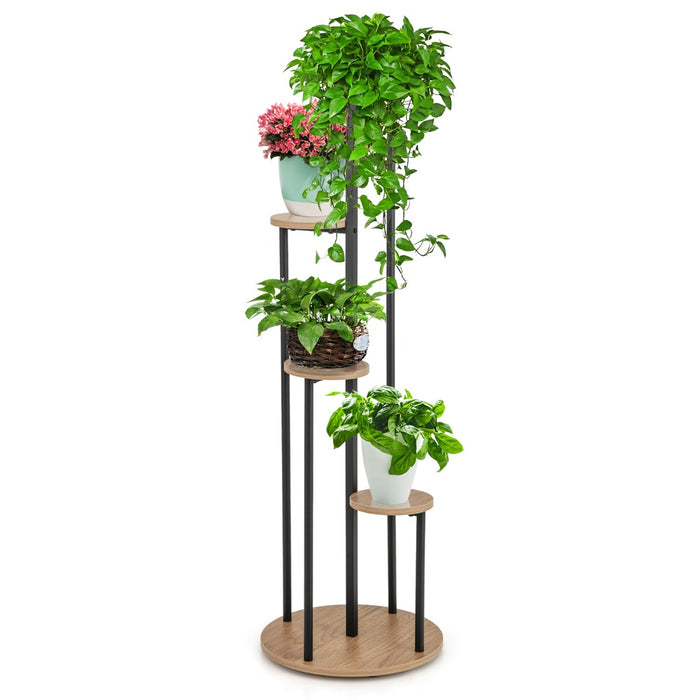 Heavy-Duty Tall Corner Indoor Metal Plant Stand for Potted Plant-
