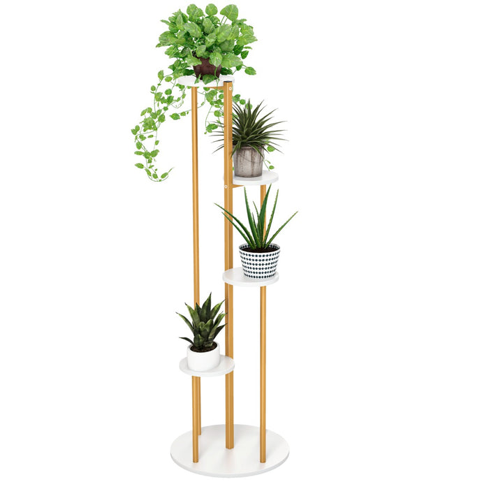 Heavy-Duty Tall Corner Indoor Metal Plant Stand for Potted Plant-