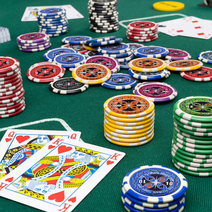 Poker Chips Set in Aluminium Case Texas Hold’em Poker Set-