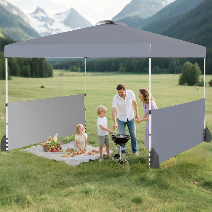 300 X 300 CM Pop up Canopy Tent with 2 Half Sidewalls-